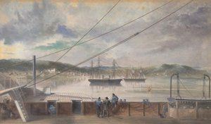 入植地と心のコンテンツの教会、ニューファンドランド、1866年。 作： Robert Charles Dudley