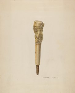 杖の頭または柄 作： Robert Clark