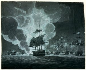 炎上する船団 作： Robert Cleveley