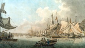 High WaterのBillingsgate」1792年。                                        作： Robert Clevely