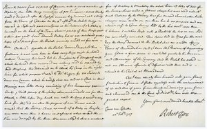 1757年2月23日、ロバートクライヴからトーマスペルハムホレスへの手紙。 作： Robert Clive