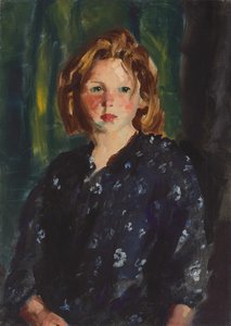 少女の肖像、1928 作： Robert Cozad Henri