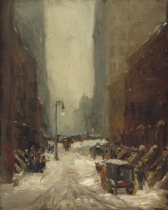 ニューヨークの雪、1902 作： Robert Cozad Henri