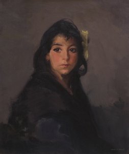 ジプシーの少女（バルビーナ）、1912 作： Robert Cozad Henri