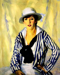 ブルーストライプのViv、1914 作： Robert Cozad Henri