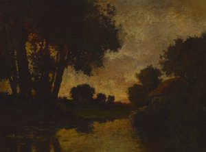 夕暮れの川 作： Robert Crannell Minor