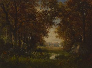 フォンテーヌブローの森の情景 作： Robert Crannell Minor