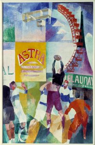 カーディフのチーム。 Robert Delaunay (1885 - 1941) の絵画 作： Robert Delaunay
