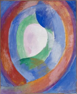 円形のフォルム、月1日 作： ロバート・ドローネー
