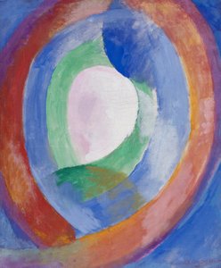 円形、月なし。 1 作： Robert Delaunay