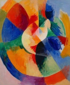 Kreisformen、Sonne（円形、太陽）。 1912-13 作： Robert Delaunay