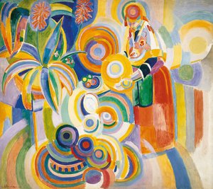 ポルトガルの女性、1916 作： Robert Delaunay