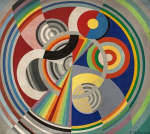 リズムn°1、サロン・デ・チュイルリーの装飾、1938年。 作： Robert Delaunay