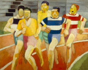 ランナー、1924年頃（キャンバスに油彩） 作： Robert Delaunay