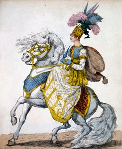 ティムールザタルタルのメロドラマに登場したジョンストン夫人、1811年 作： Robert Dighton