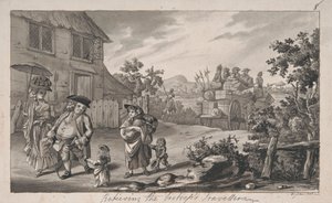 苦悩する旅行者の救済 作： Robert Dighton