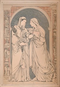 大理石のモザイク画、バロンH.デトリケティ、パリ、1893年。 作： Robert Dudley