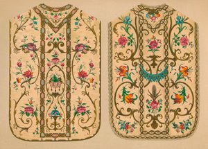 Luigi＆Ersilia Martiniによる刺繍されたChasubles、1893年。 作： Robert Dudley