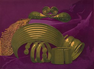 スイートとブレスレットからの金の装飾、1863 作： Robert Dudley