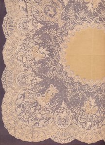 ブリュッセルレースのハンカチ、1863年。 作： Robert Dudley
