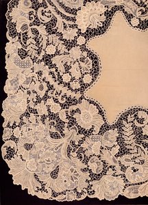 アイルランド製造レースのハンカチ、1863年。 作： Robert Dudley