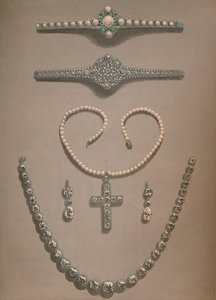 デンマークのアレクサンドラに贈られたネックレス、イヤリング、ブレスレット、1863年