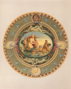 マウント・エッジカムベ伯爵から贈られたマジョリカ焼きのプラトー（クロモリト製） 作： Robert Dudley