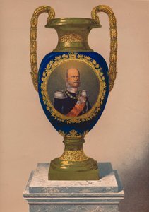 磁器の花瓶、1863年。 作： Robert Dudley