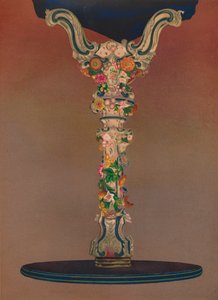 ドレスデン磁器のテーブル、1863年。 作： Robert Dudley