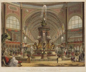 国際博覧会のマジョリカの泉（カラーリトグラフ） 作： Robert Dudley