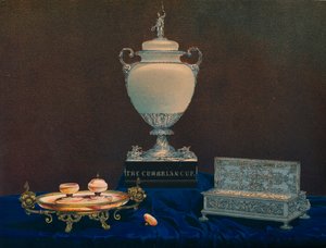 花瓶とインクスタンド、1863年。 作： Robert Dudley