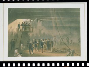 プリンス・オブ・ウェールズがSSグレート・イースタン号を訪問（5月24日、シアネスにて 作： Robert Dudley