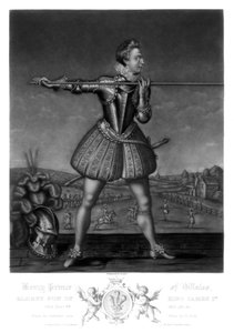 ヘンリー、プリンスオブウェールズ、ジェームズ1世の長男、1816年。 作： Robert Dunkarton