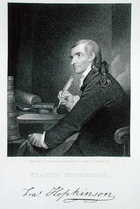 フランシス・ホプキンソン(1738-91)がジェームス・バートン・ロングエーカー(1794-1869)に彫らせたもの(エングレーヴィング) 作： Robert Edge (after) Pine