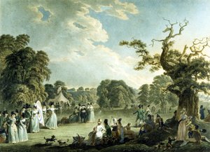 ソサエティ・オブ・ロイヤル・アーチャーズ、コーネリアス・アポストール（1762-1844）の刻印 1794年（カラーリトグラフ 作： Robert and Emes John Smirke