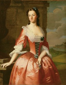 ジョン・ヴィナル夫人の肖像（1724-57）1748 作： Robert Feke