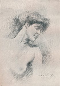 女性研究、c1895、1897 作： Robert Fowler