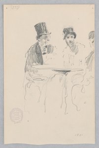 カフェシーン 作： Robert Frederick Blum