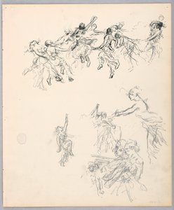 素描《踊る人物》1882-83年 作： ロバートフレデリックブルーム