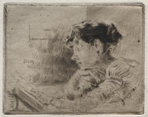 少女読書 作： Robert Frederick Blum