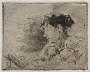 少女読書、1883年。 作： Robert Frederick Blum