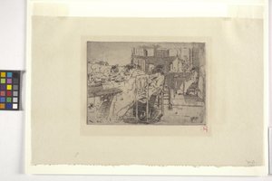 お店のインテリア（インク） 作： Robert Frederick Blum