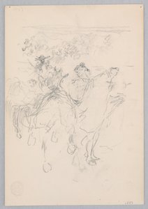 馬に乗った男性 作： Robert Frederick Blum