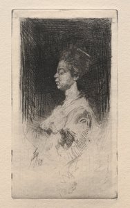 日本人女性の横顔 作： Robert Frederick Blum