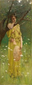 空想、c.1883-1884（キャンバスに油彩） 作： Robert Frederick Blum