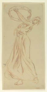 Study for Girl with Tambourine, “Vintage Festival”, Mendelssohn Glee Club, ニューヨーク 作： Robert Frederick Blum
