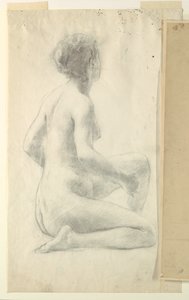 座っている女性のための習作、「ヴィンテージ フェスティバル」、メンデルスゾーン グリー クラブ、ニューヨーク、ニューヨーク 作： Robert Frederick Blum