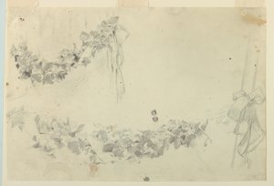 Study for festoons, “Vintage Festival”, Mendelssohn Glee Club, ニューヨーク, NY 作： Robert Frederick Blum