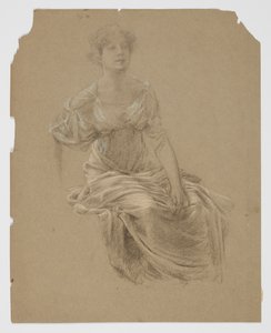Study for woman, “Vintage Festival”, Mendelssohn Glee Club, ニューヨーク, NY 作： Robert Frederick Blum