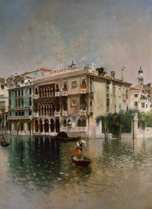 大運河、ヴェネツィア 作： Robert Frederick Blum
